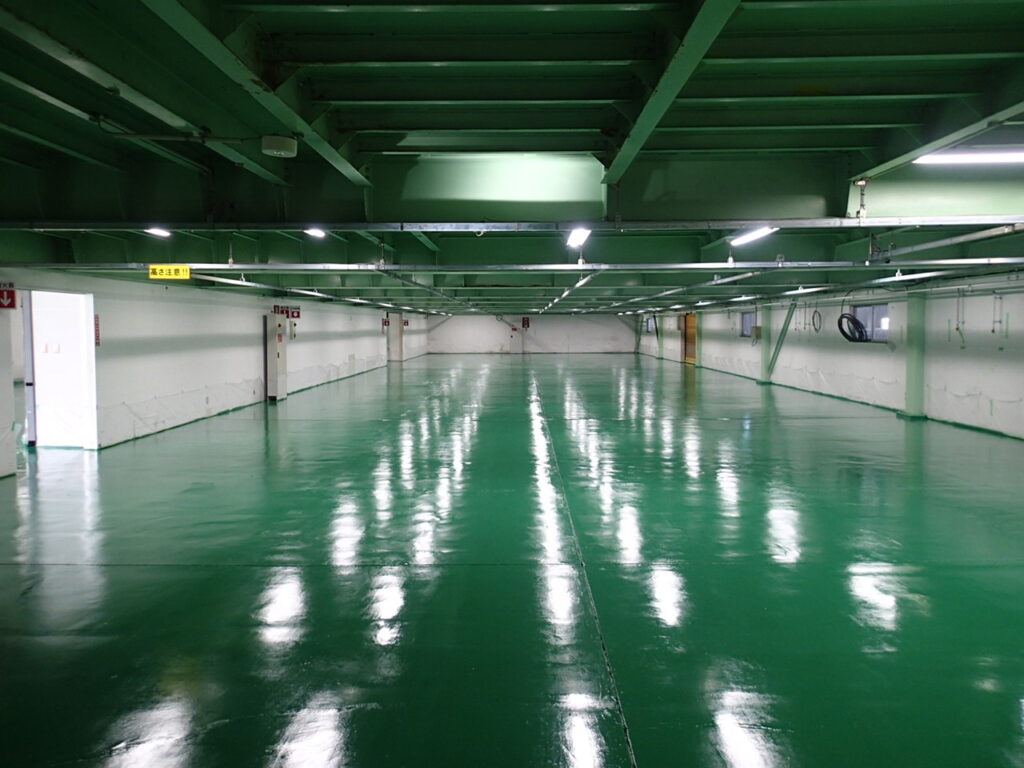 工場塗床工事 施工写真1